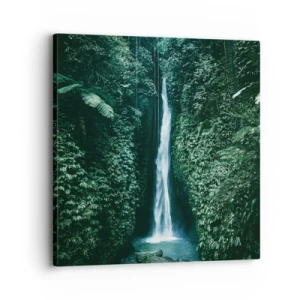 Cuadro sobre lienzo - Impresión de Imagen - Balneario tropical - 30x30 cm