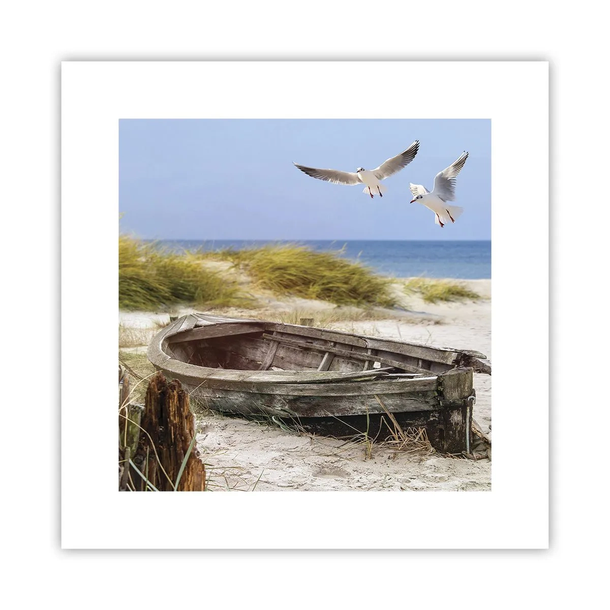 Póster - Bañada por el viento - 30x30 cm