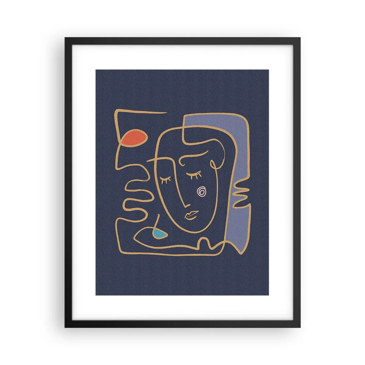 Póster en marco negro - En un maravilloso sueño - 40x50 cm