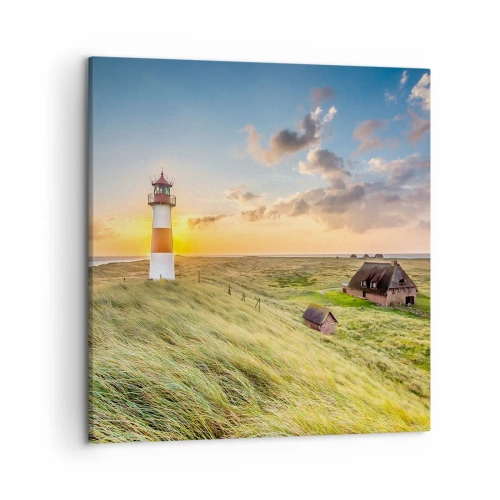 Cuadro sobre lienzo - Impresión de Imagen - Entre las olas - 50x50 cm