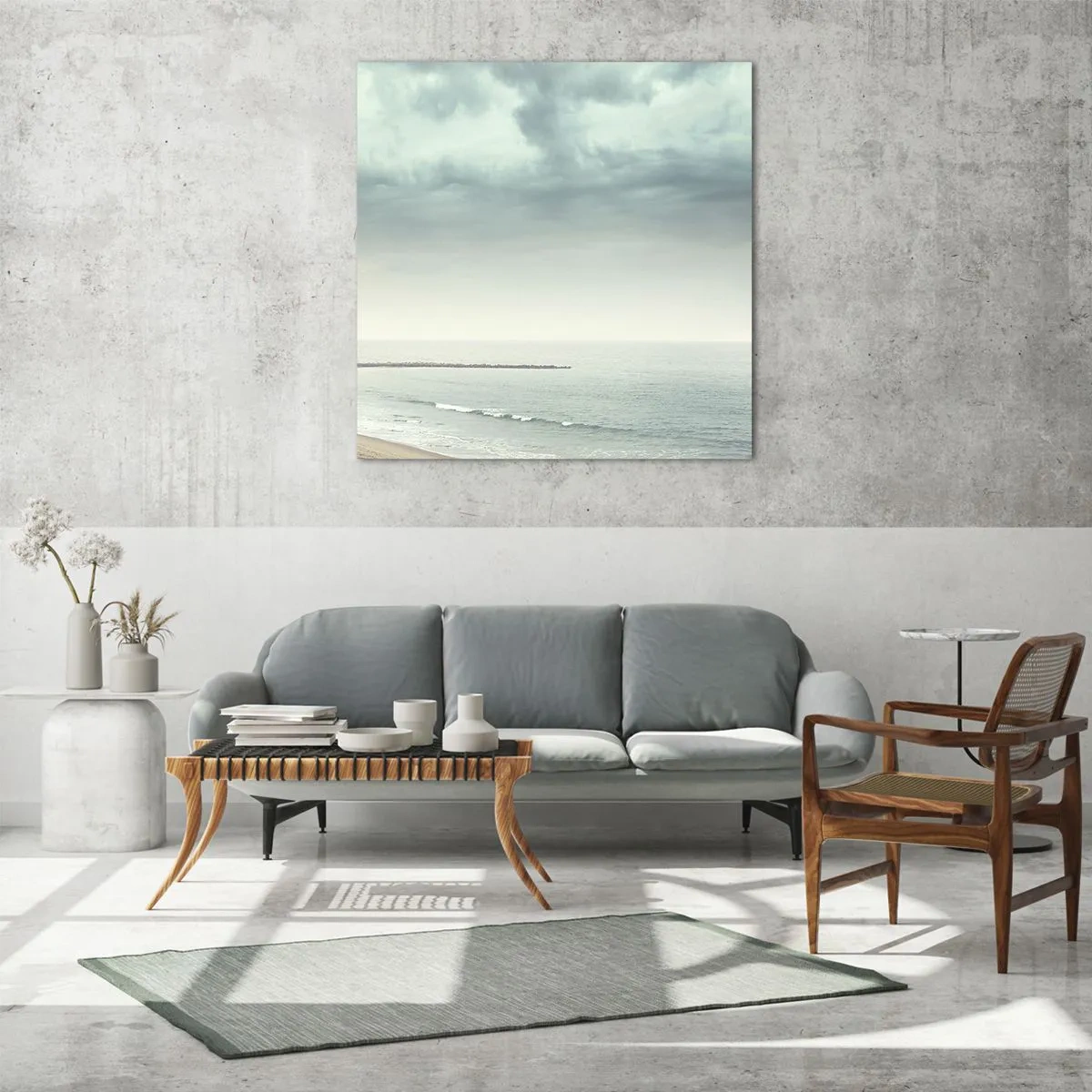 Cuadro sobre vidrio - Impresiones sobre Vidrio - En busca de la paz - 60x60 cm