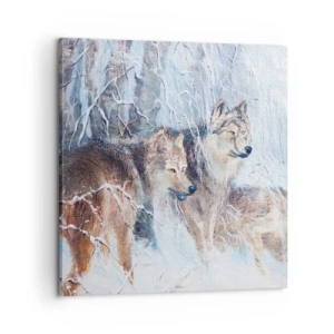 Cuadro sobre lienzo - Impresión de Imagen - ¡Cuidado! Aquí viene... - 60x60 cm