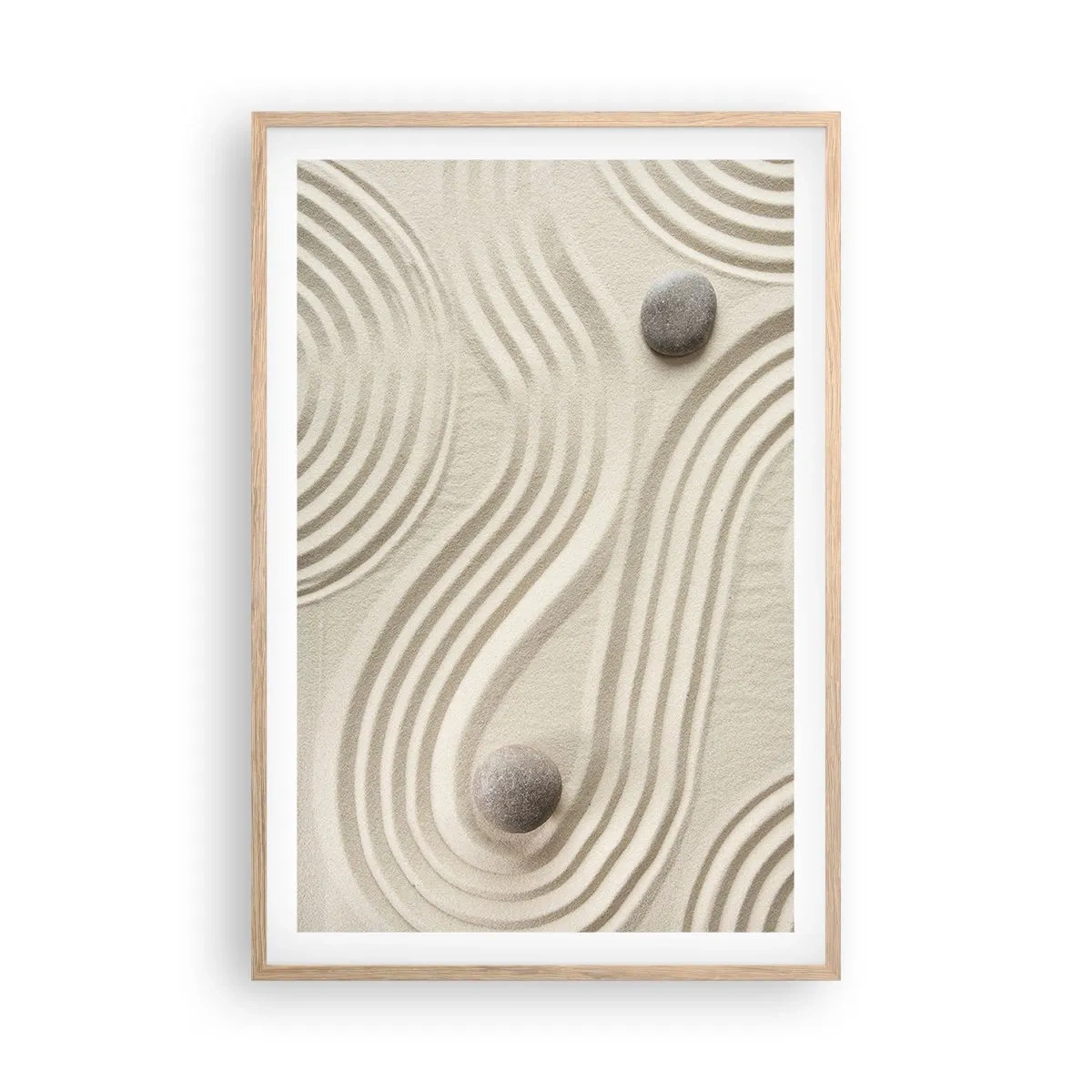 Póster en marco roble claro - Un toque de calidez - 61x91 cm