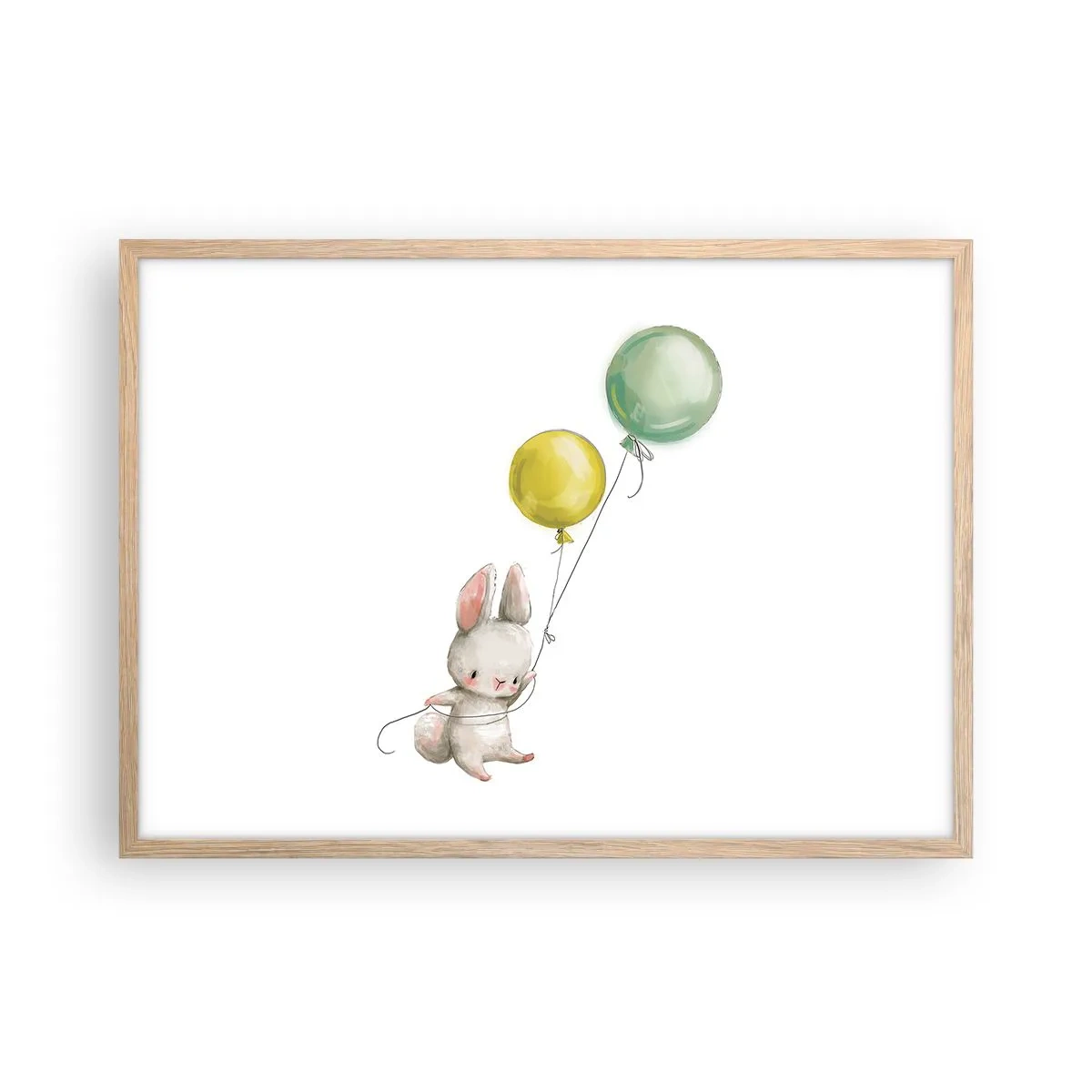 Póster en marco roble claro - ¡Yo también volaré! - 70x50 cm