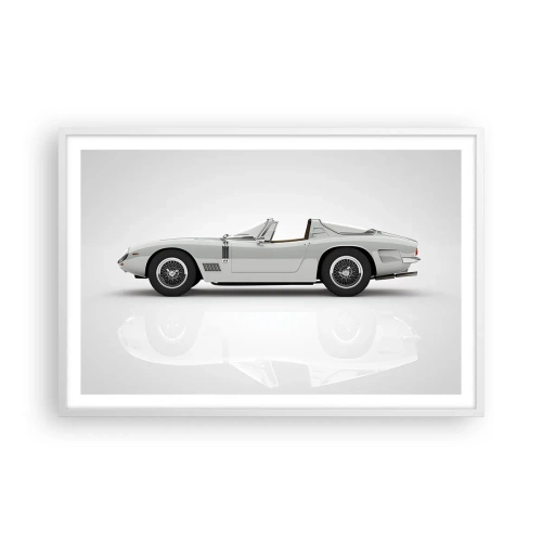 Póster en marco blanco - Una promesa de diversión - 91x61 cm