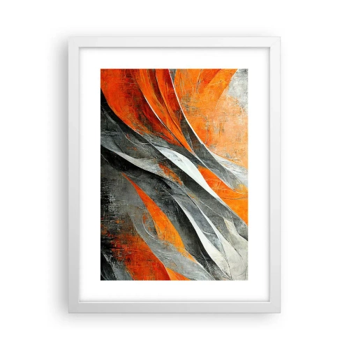 Póster en marco blanco - Calor y frío - 30x40 cm