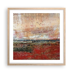 Póster en marco roble claro - Tal vez sea el mar - 50x50 cm