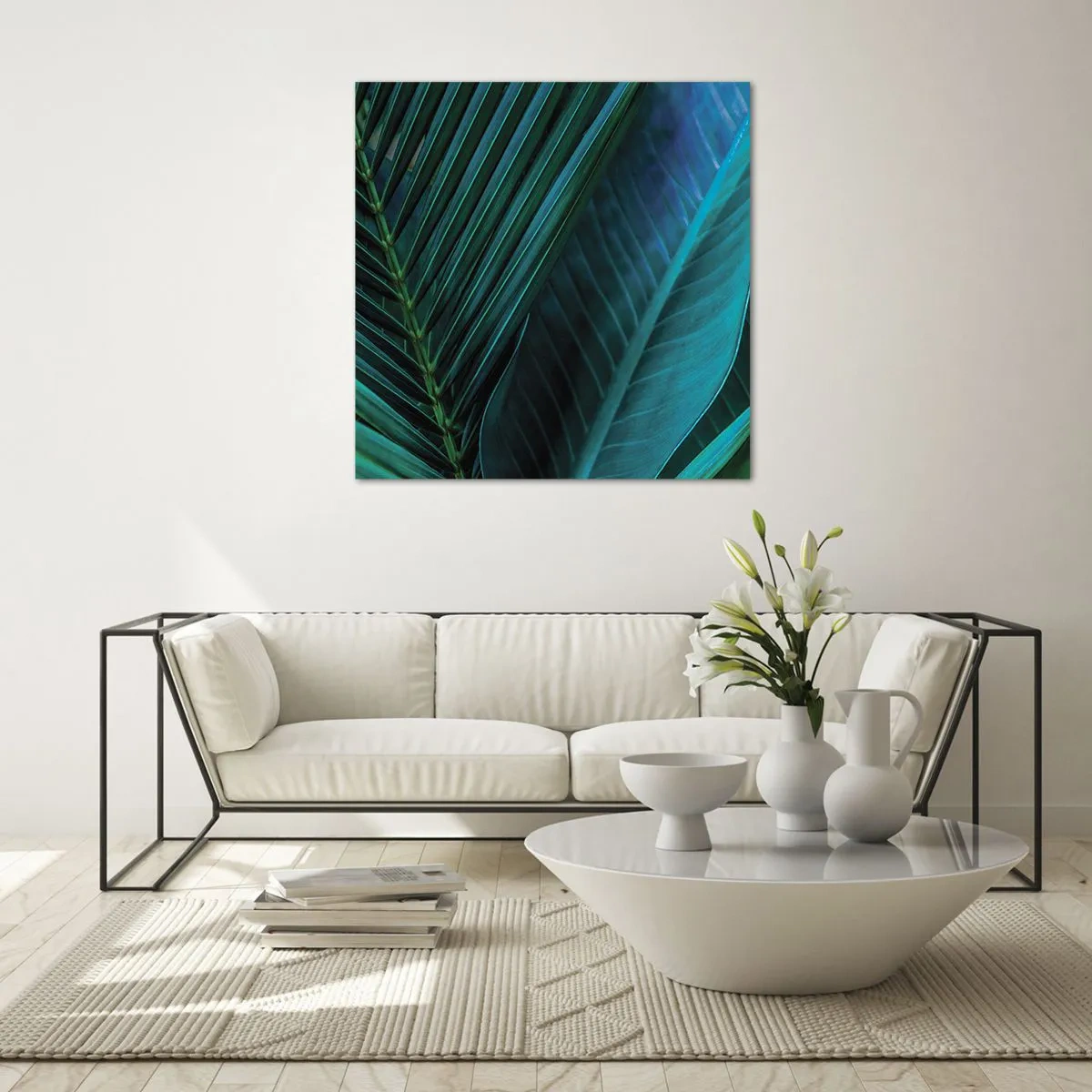 Cuadro sobre vidrio - Impresiones sobre Vidrio - Anatomía del verde - 60x60 cm