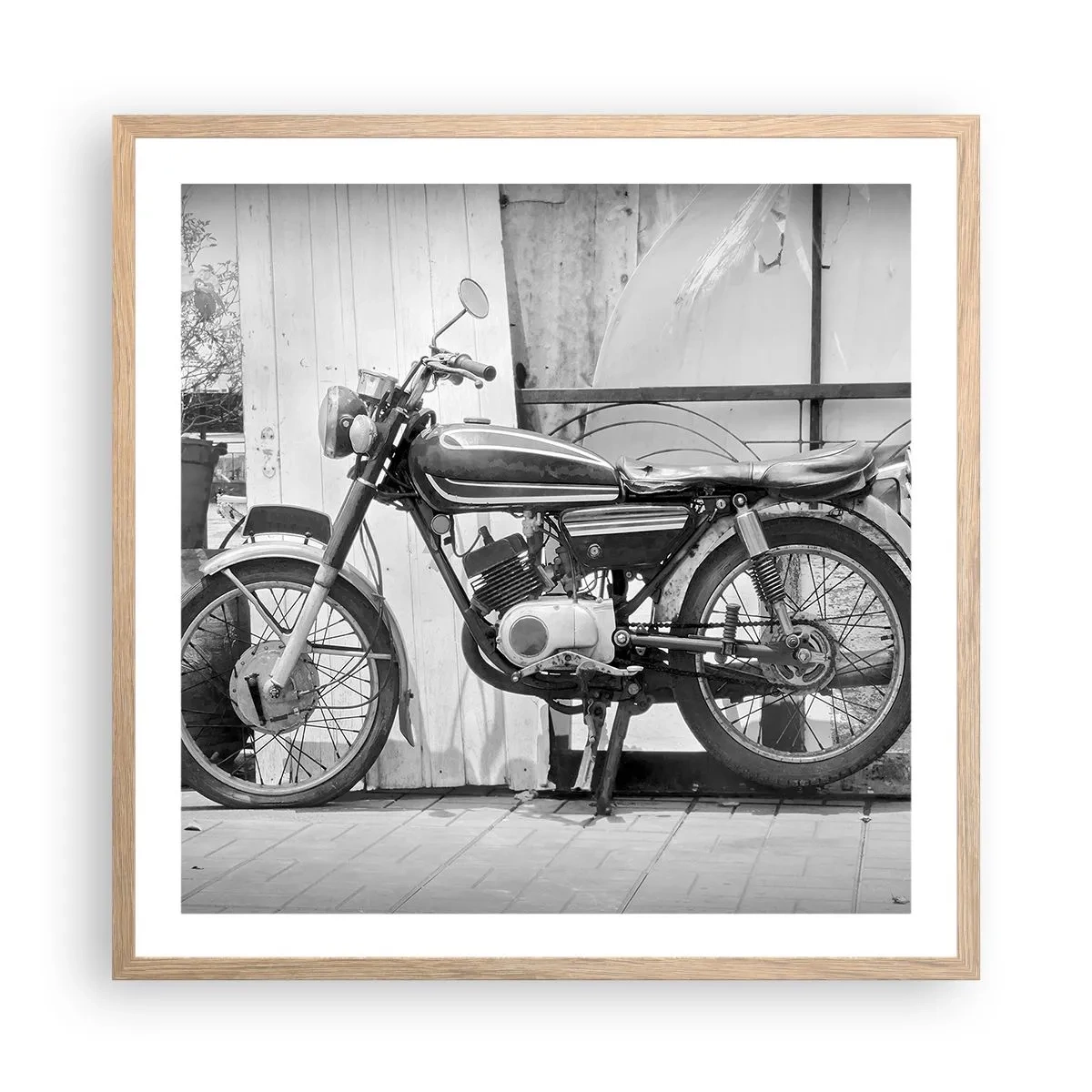 Póster en marco roble claro - Los clásicos por encima de todo - 60x60 cm