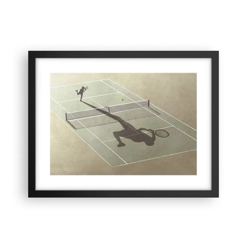 Póster en marco negro - Véncete a ti mismo - 40x30 cm