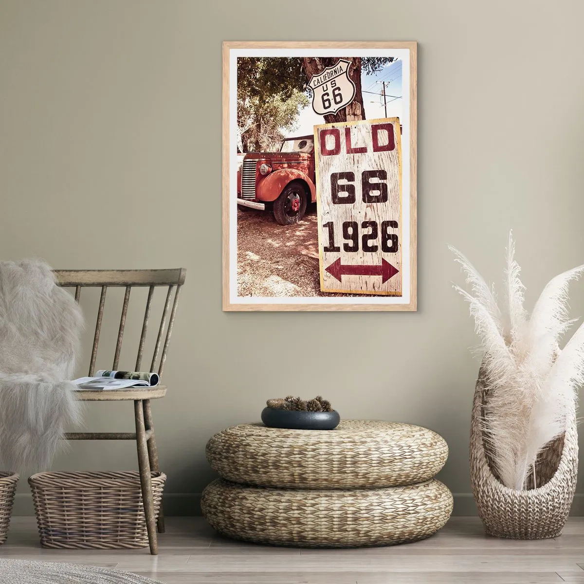 Póster en marco roble claro - Una leyenda de la América profunda - 61x91 cm