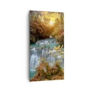 Cuadro sobre lienzo - Impresión de Imagen - El tesoro escondido del bosque - 65x120 cm