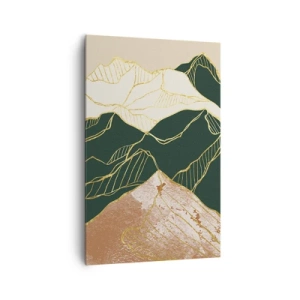 Cuadro sobre lienzo - Impresión de Imagen - Picos de oro - 80x120 cm