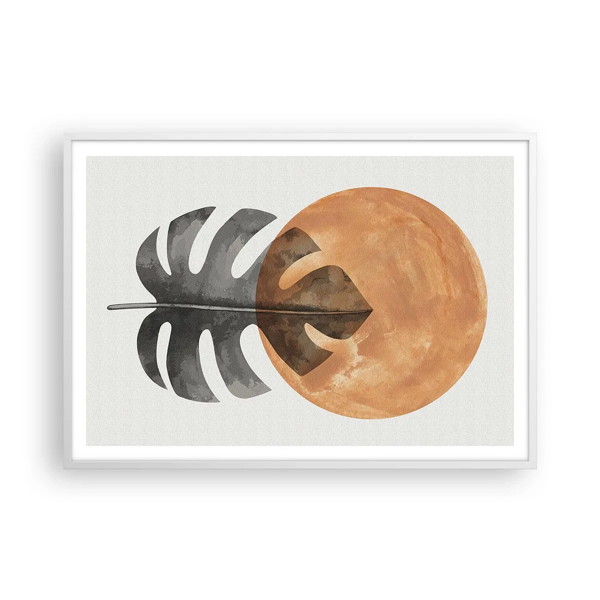 Póster en marco blanco - Siempre el sol - 100x70 cm