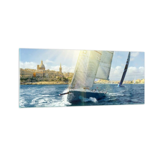 Cuadro sobre vidrio - Impresiones sobre Vidrio - Hora de abandonar la ciudad - 100x40 cm