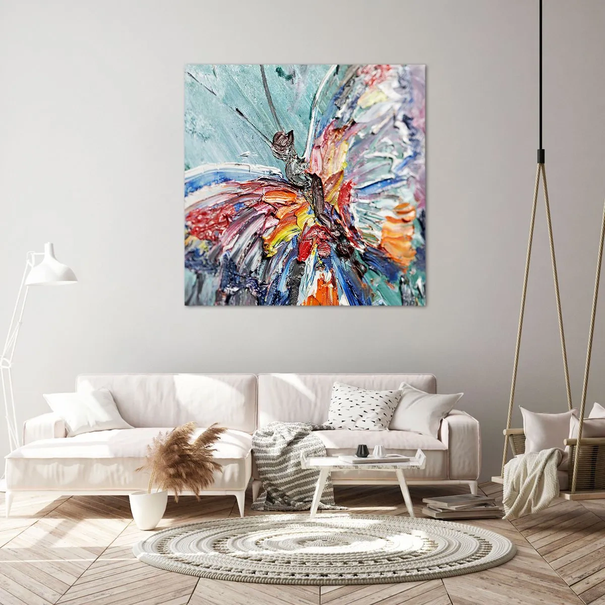 Cuadro sobre lienzo - Impresión de Imagen - Pintado por la naturaleza - 40x40 cm