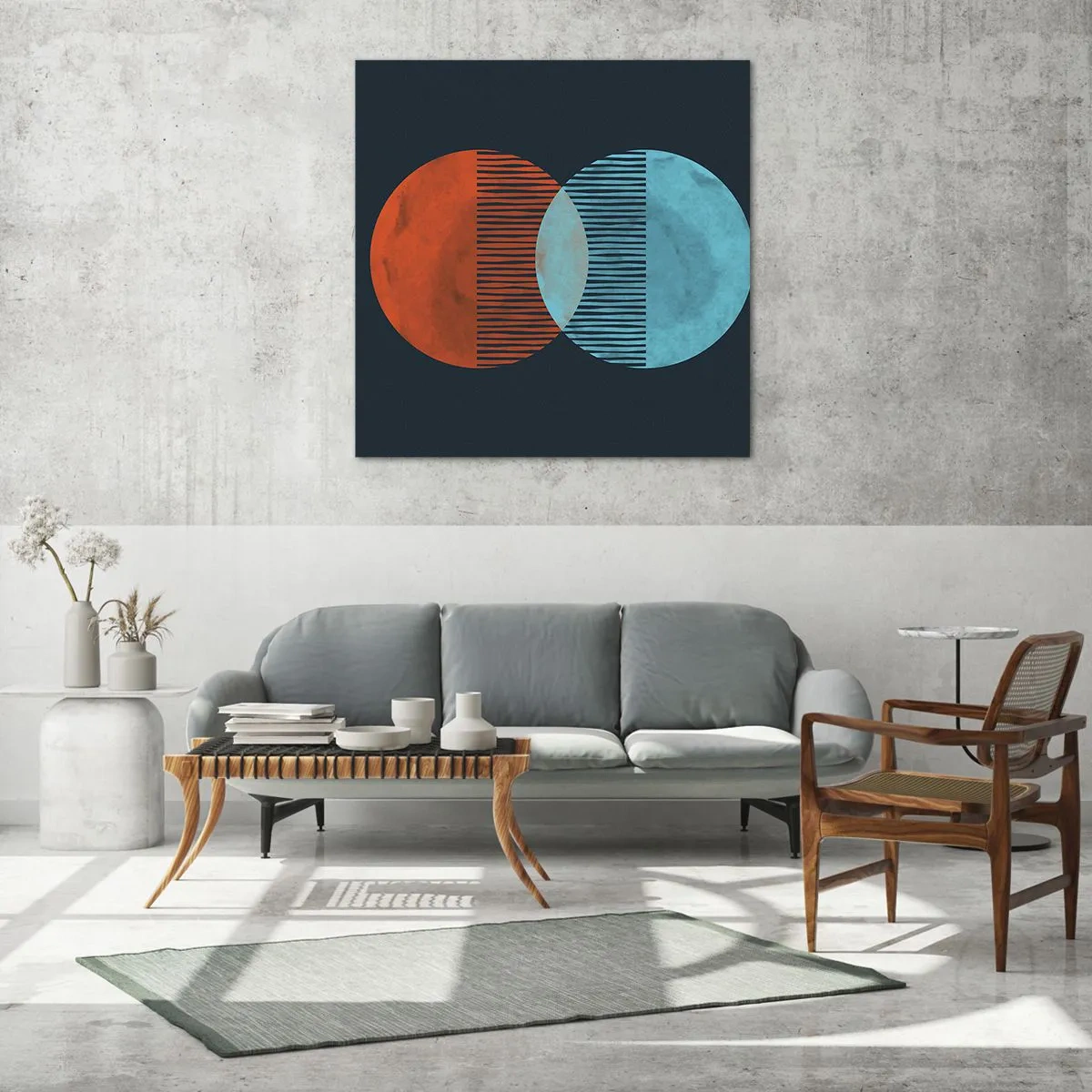 Cuadro sobre vidrio - Impresiones sobre Vidrio - Fantasía astronómica - 40x40 cm