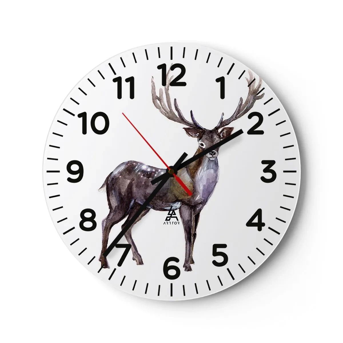 Reloj de pared - Reloj de vidrio - Rey de las Tierras Salvajes del Norte - 30x30 cm