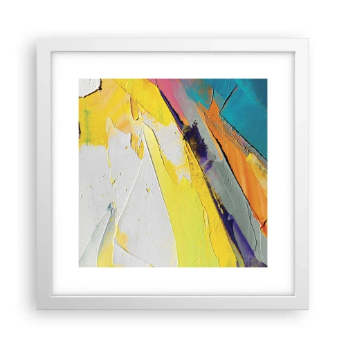 Póster en marco blanco - Anatomía de la luz - 30x30 cm