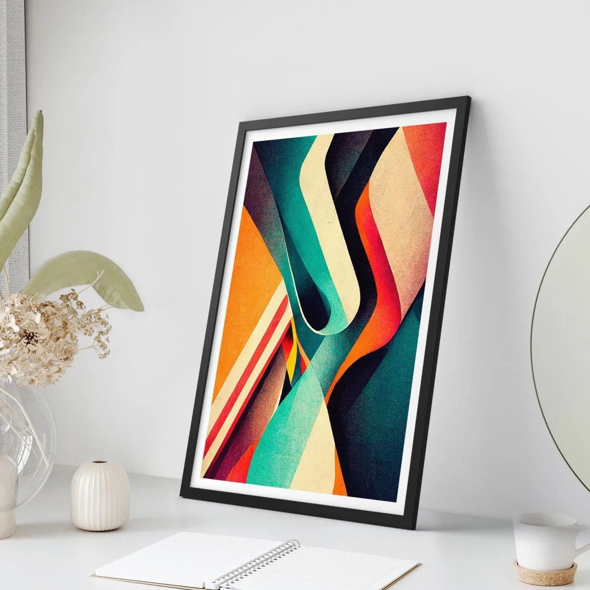 Póster en marco negro - Composición intensa - 61x91 cm