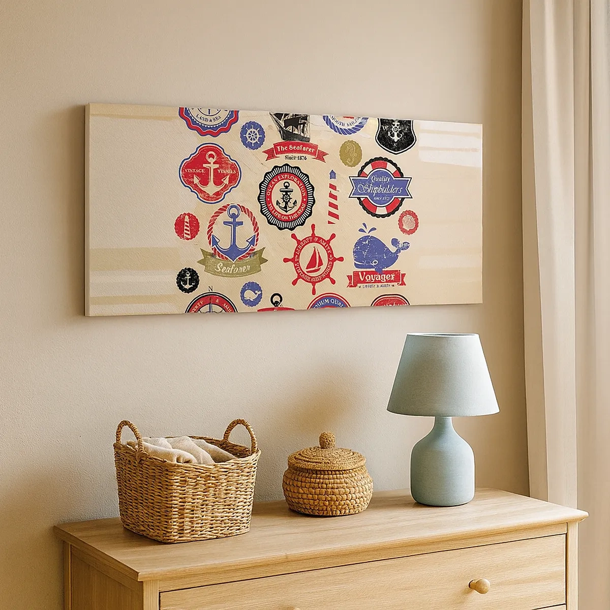 Cuadro sobre lienzo - Impresión de Imagen - Una fraternidad del mar - 30x30 cm