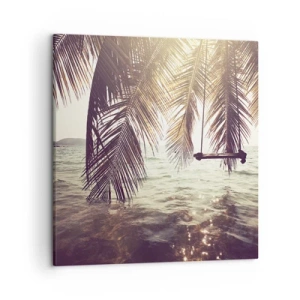 Cuadro sobre lienzo - Impresión de Imagen - Columpiar la imaginación - 50x50 cm