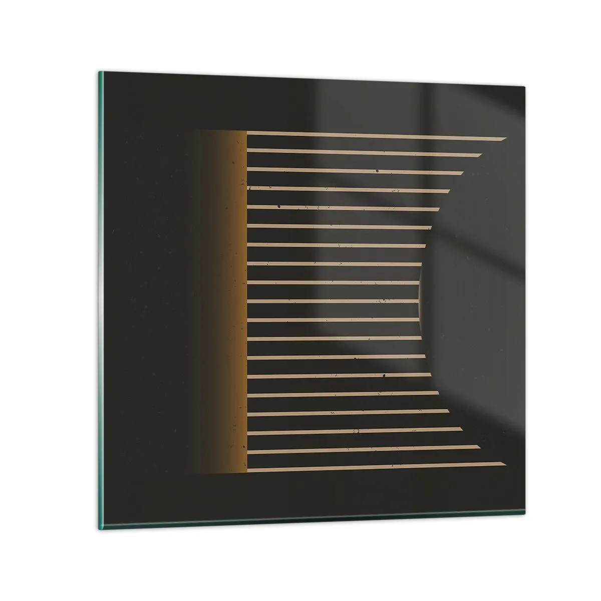 Cuadro sobre vidrio - Impresiones sobre Vidrio - Explorar la oscuridad - 50x50 cm