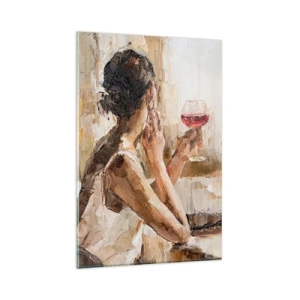 Cuadro sobre vidrio - Impresiones sobre Vidrio - El sabor de un buen momento - 80x120 cm
