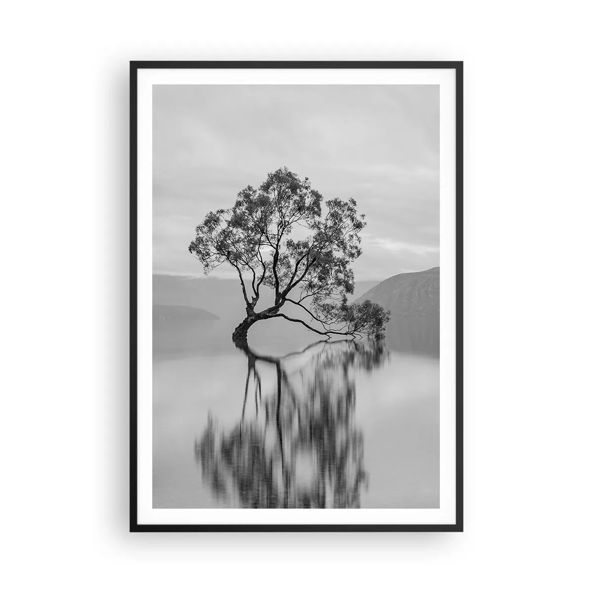 Póster en marco negro - Existe tal lugar en el mundo - 70x100 cm