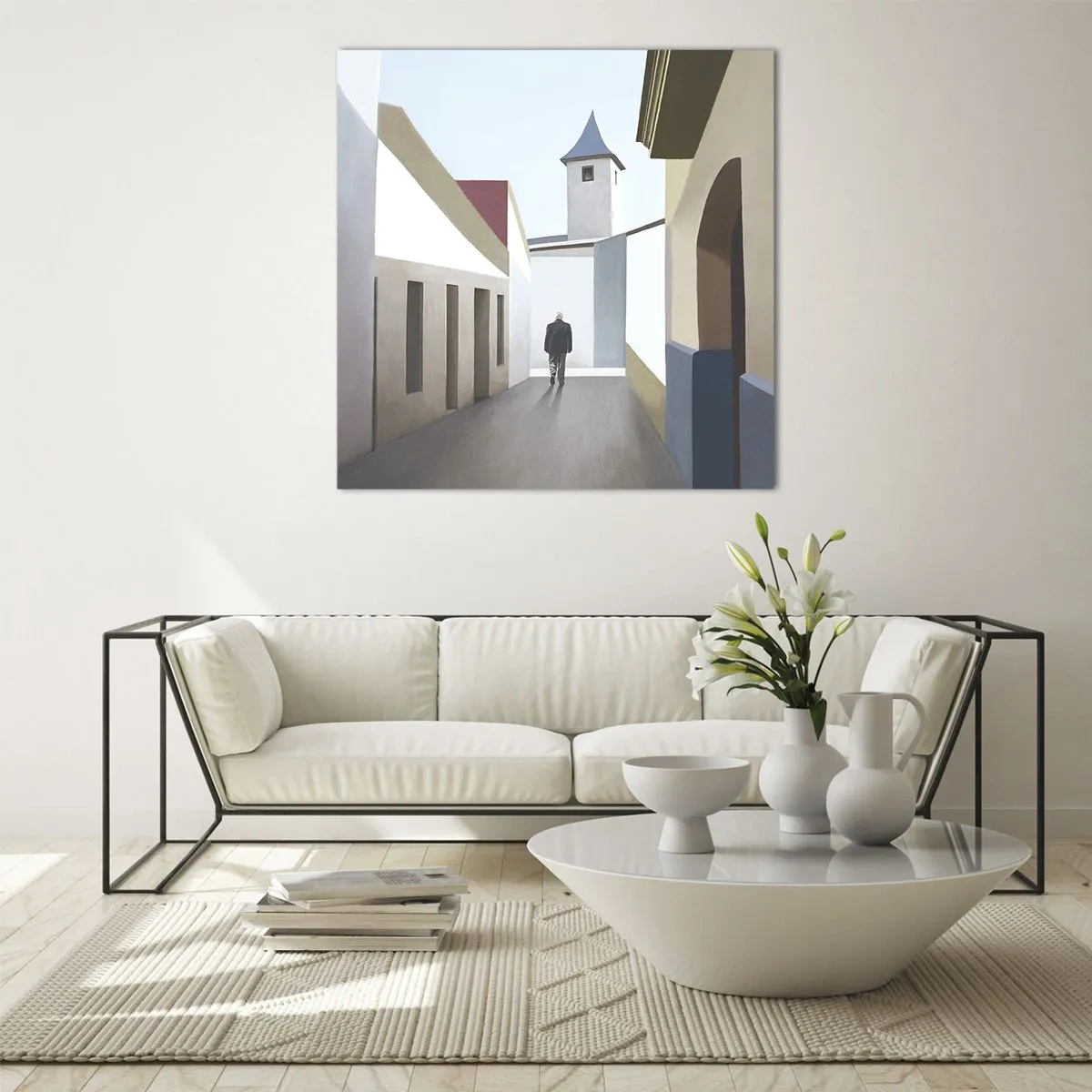 Cuadro sobre vidrio - Impresiones sobre Vidrio - Paseo soleado - 30x30 cm