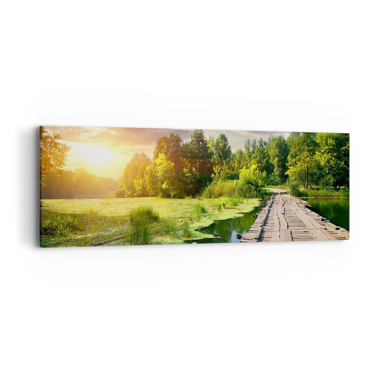 Cuadro sobre lienzo - Impresión de Imagen - Verano, verano en todas partes - 90x30 cm