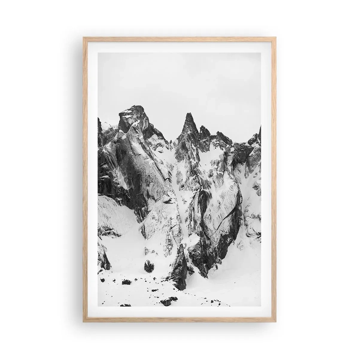 Póster en marco roble claro - Cresta amenazante - 61x91 cm