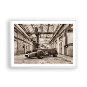 Póster en marco blanco - El descanso del vencedor - 70x50 cm