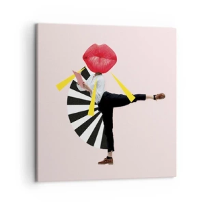 Cuadro sobre lienzo - Impresión de Imagen - Arte pop surrealista - 50x50 cm