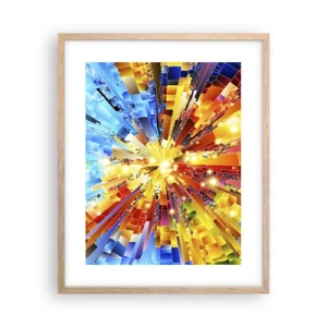 Póster en marco roble claro - In medias res - 40x50 cm