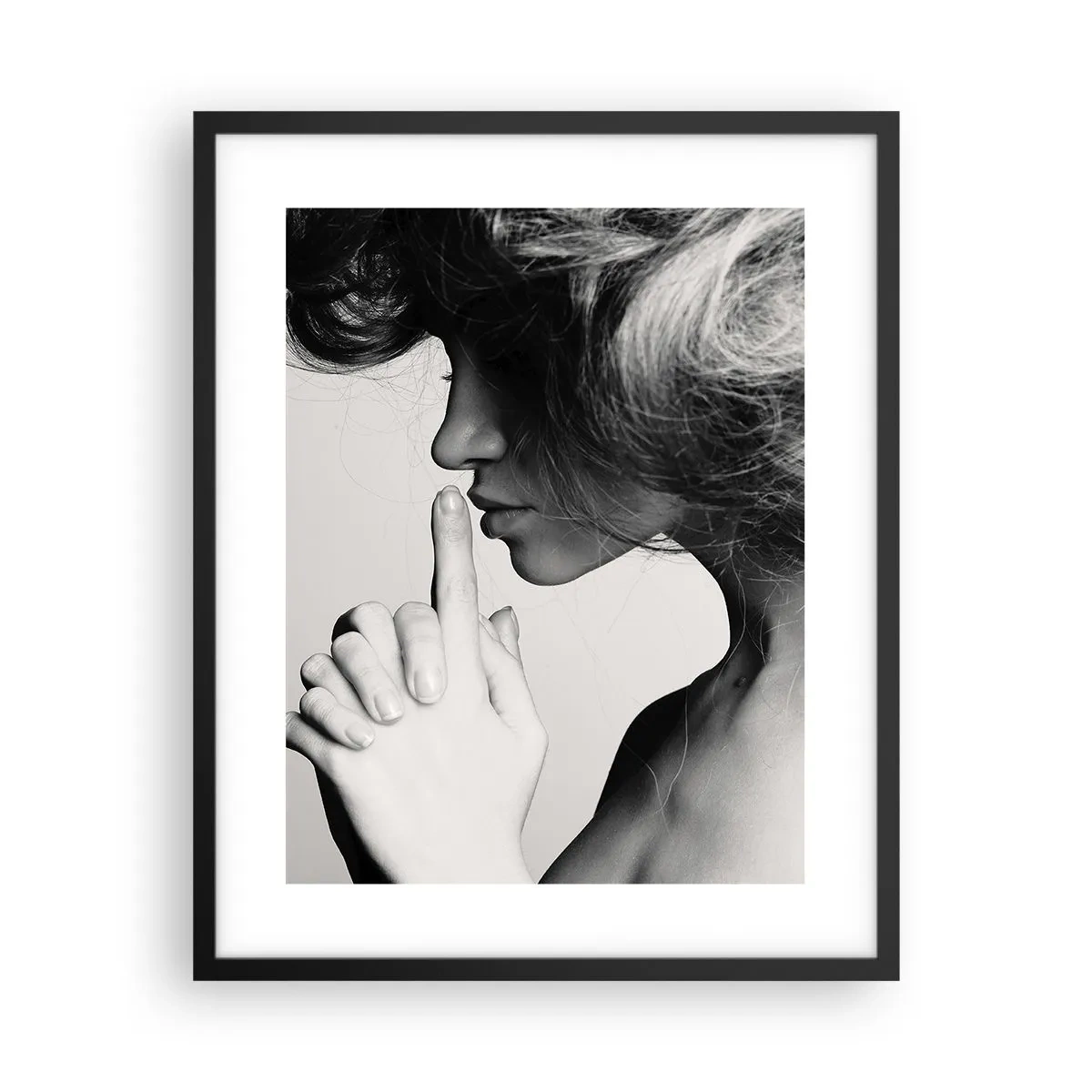 Póster en marco negro - Escucharme a mí misma - 40x50 cm