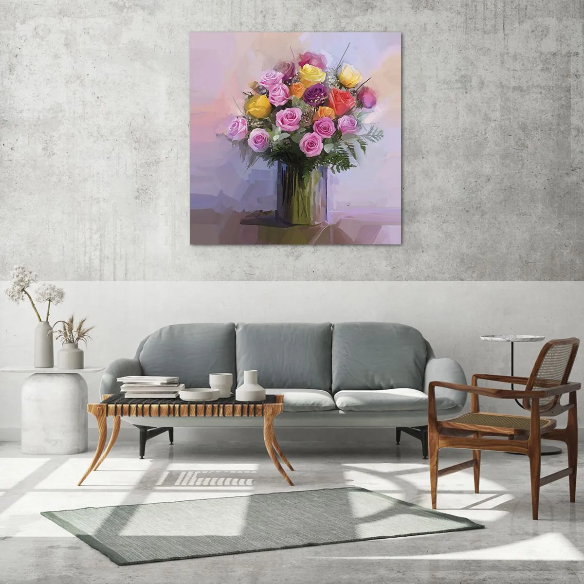 Cuadro sobre vidrio - Impresiones sobre Vidrio - Belleza inmortalizada - 50x50 cm