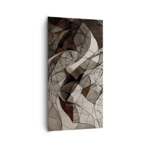 Cuadro sobre lienzo - Impresión de Imagen - Circulación en colores tierra - 65x120 cm