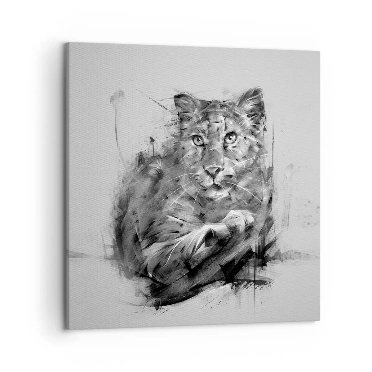 Cuadro sobre lienzo - Impresión de Imagen - Sí, estoy escuchando - 50x50 cm