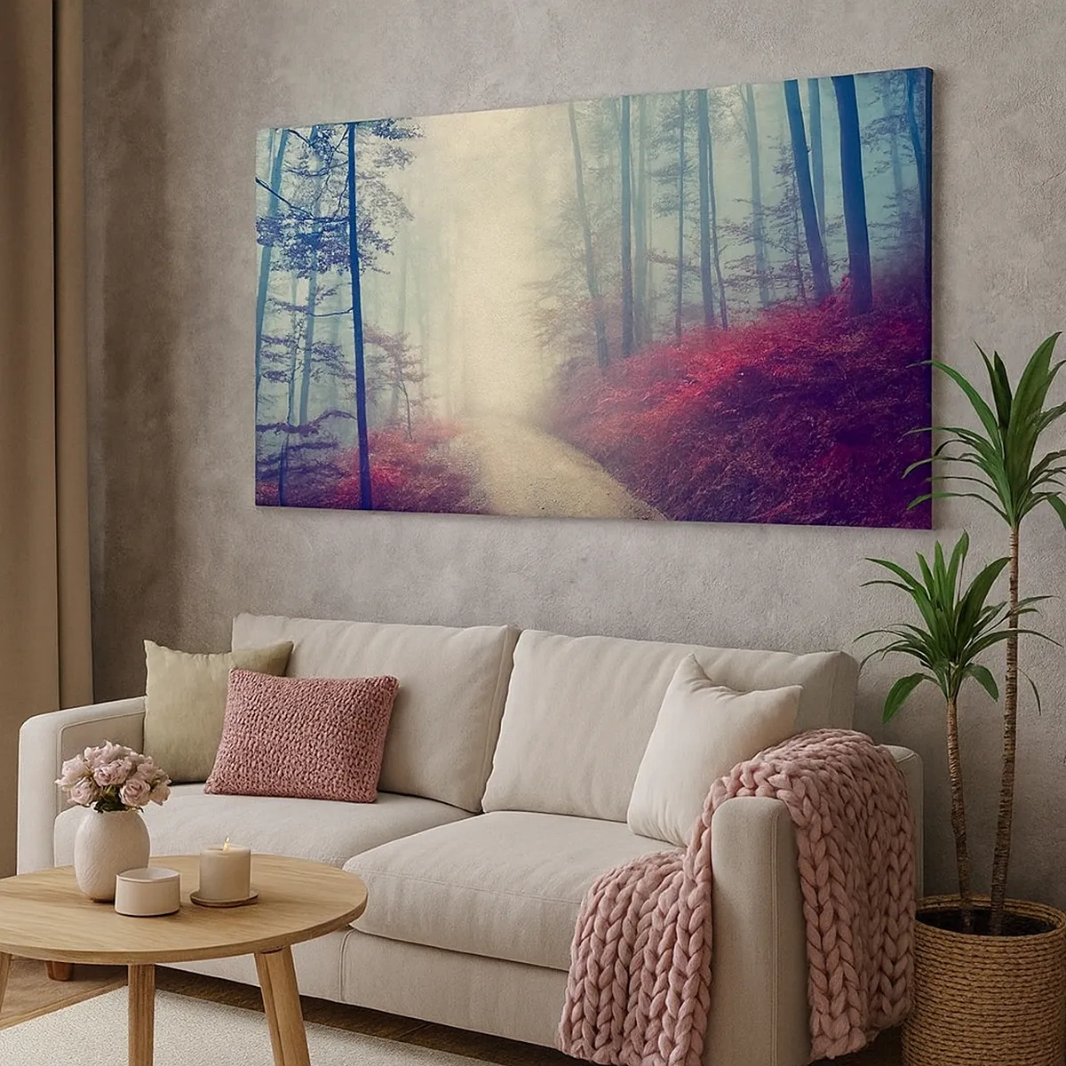 Cuadro sobre lienzo - Impresión de Imagen - Qué bueno es levantarse al amanecer - 30x30 cm