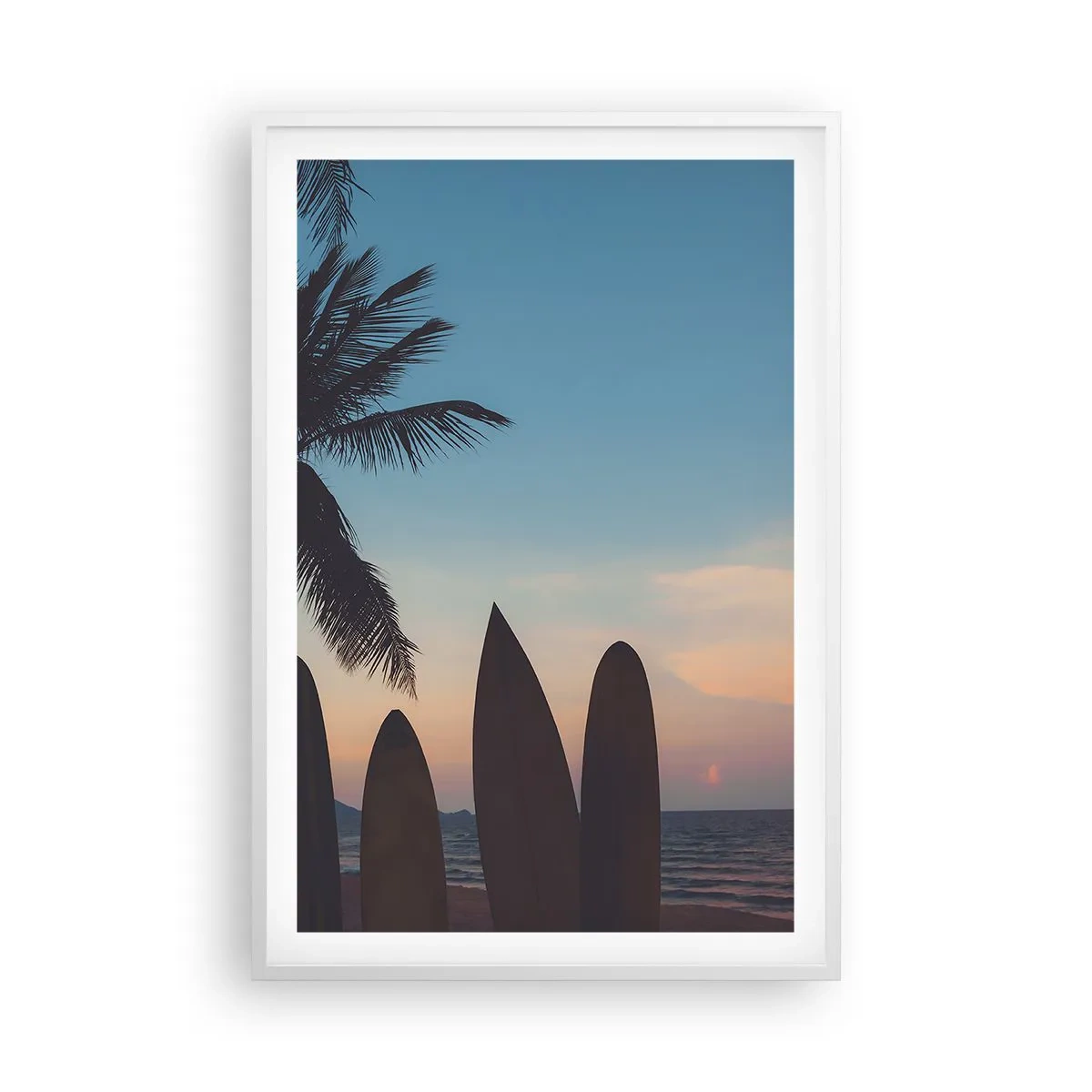 Póster en marco blanco - Mañana también disfrutaremos - 61x91 cm