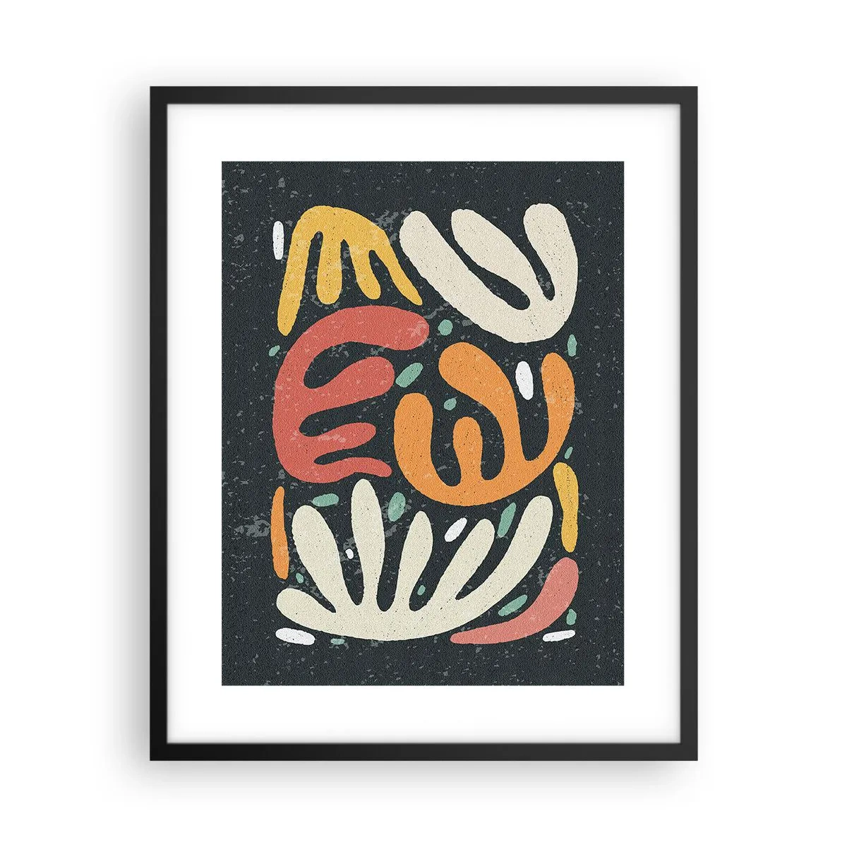 Póster en marco negro - Composición - Estoy a punto de atraparte - 40x50 cm