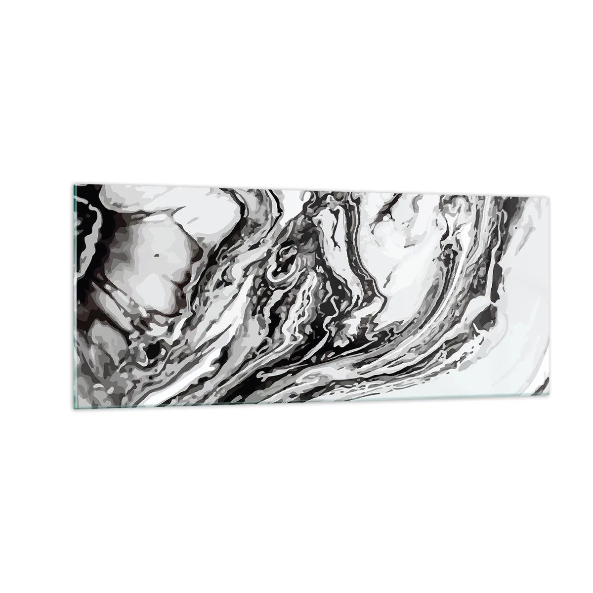 Cuadro sobre vidrio - Impresiones sobre Vidrio - Al principio existía el caos - 100x40 cm