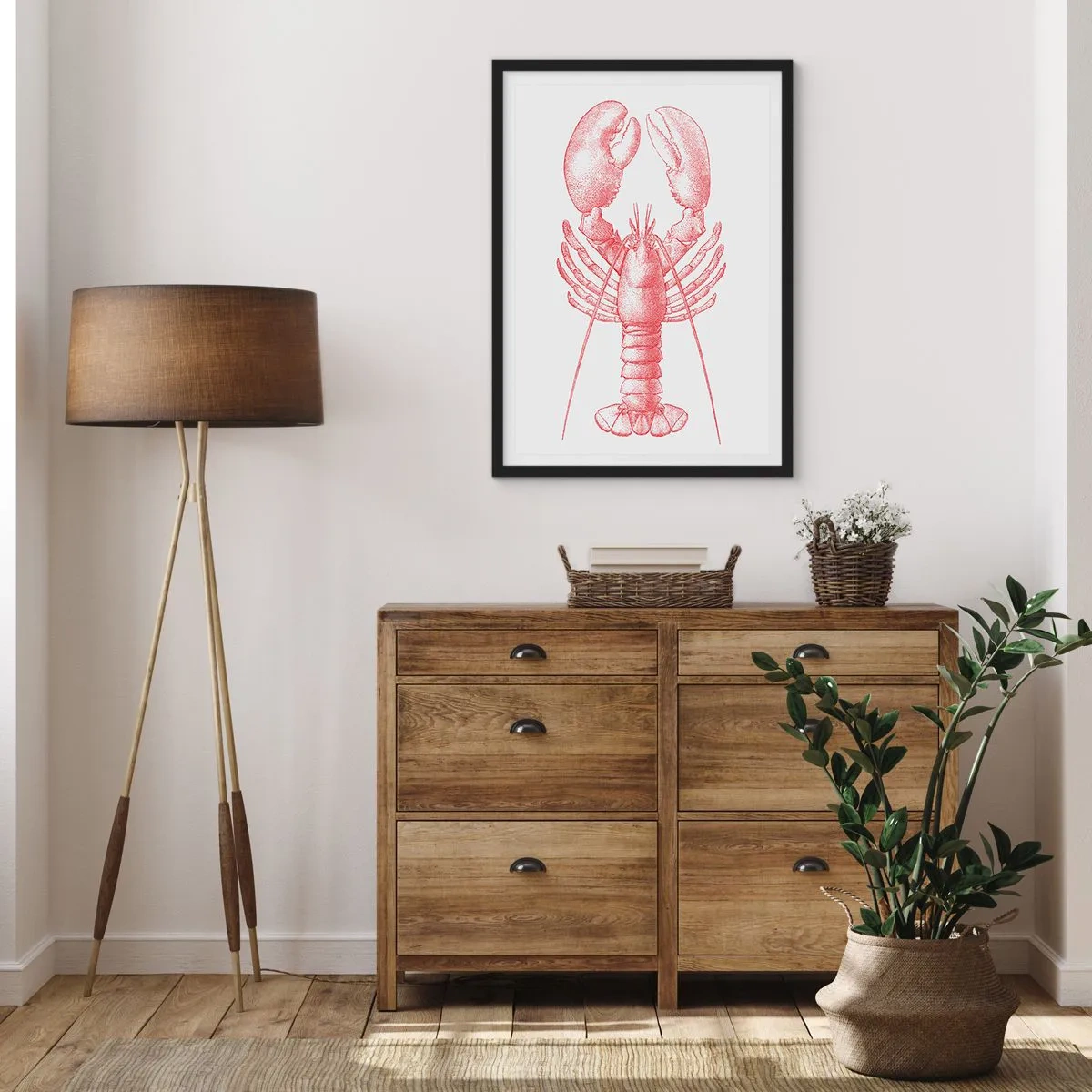 Póster en marco negro - La reina de los fondos rocosos - 61x91 cm