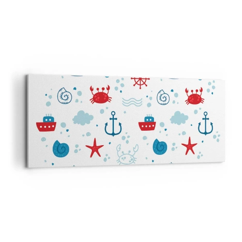 Cuadro sobre lienzo - Impresión de Imagen - Un cuento de mar - 100x40 cm