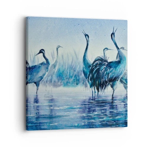 Cuadro sobre lienzo - Impresión de Imagen - Reunión matinal - 30x30 cm