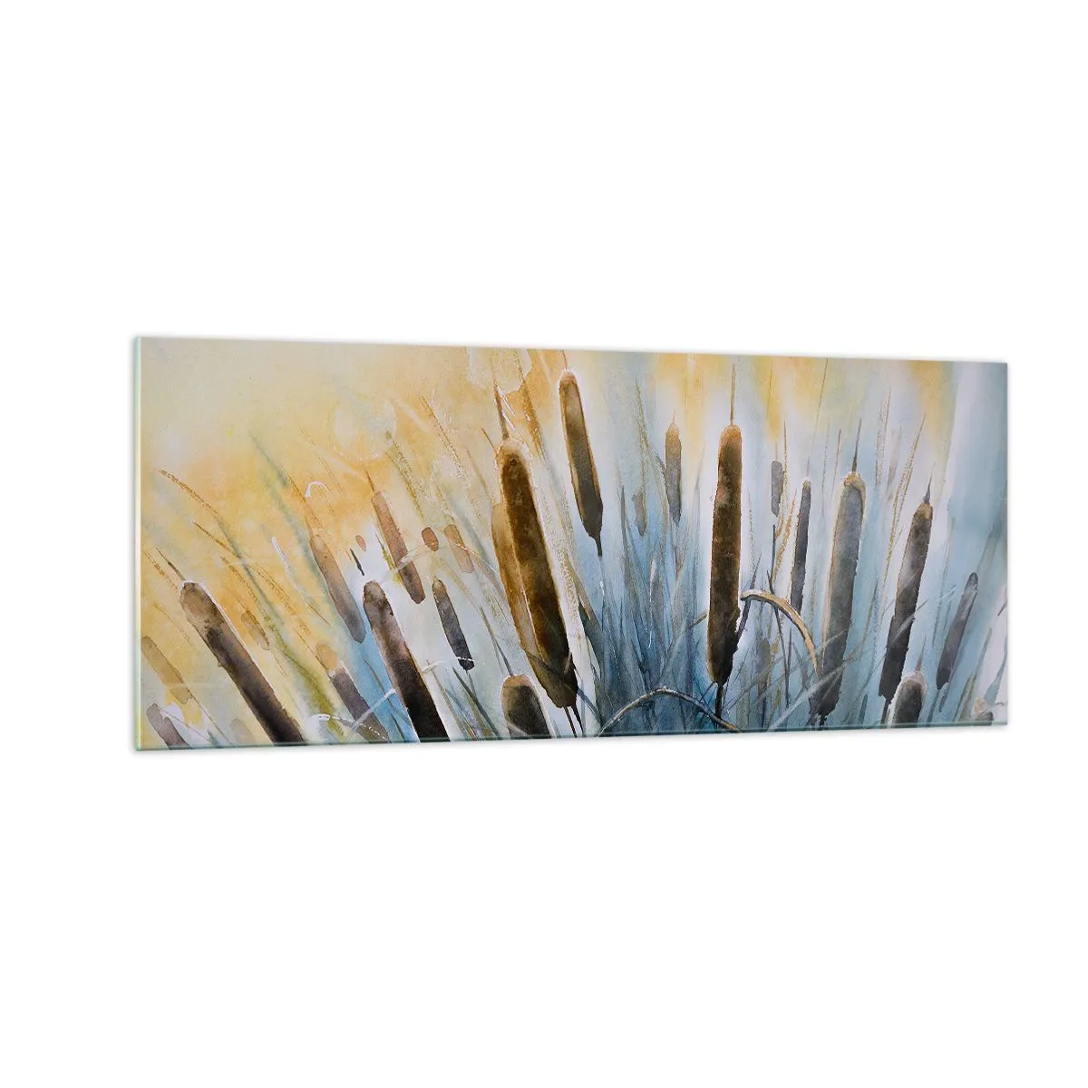 Cuadro sobre vidrio - Impresiones sobre Vidrio - El frío del agua, el calor del sol - 100x40 cm