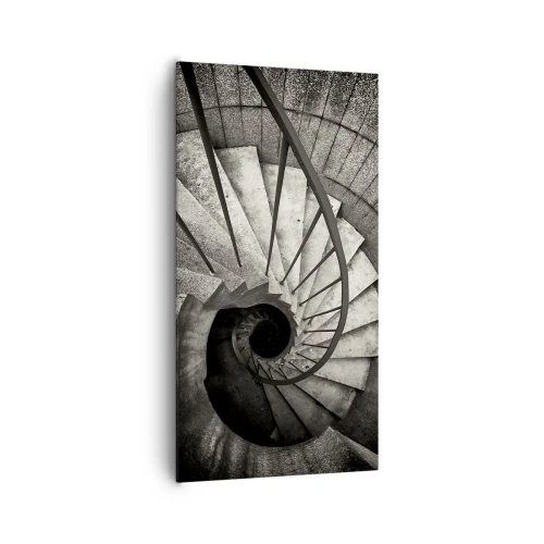 Cuadro sobre lienzo - Impresión de Imagen - Escaleras arriba, escaleras abajo - 65x120 cm