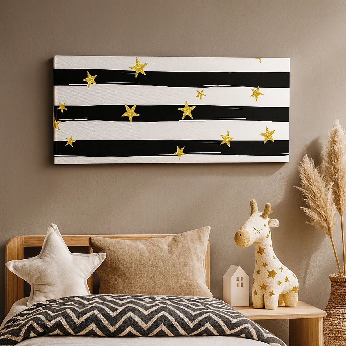 Cuadro sobre lienzo - Impresión de Imagen - Todos hemos nacido bajo una estrella de la suerte - 30x30 cm