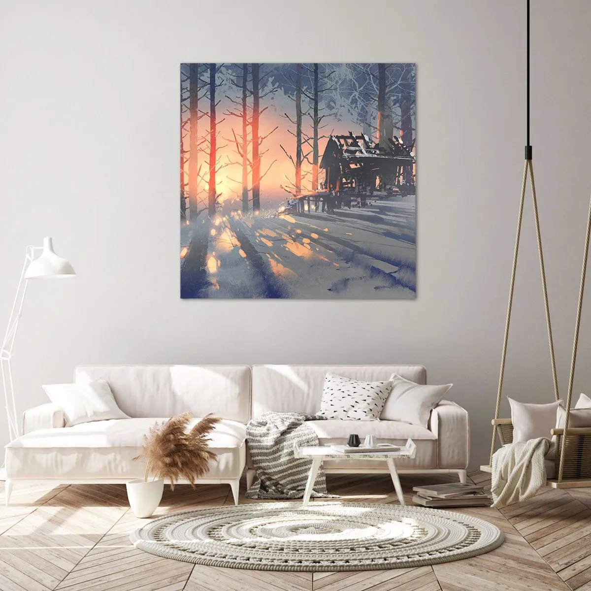 Cuadro sobre lienzo - Impresión de Imagen - Solo el sol es testigo - 30x30 cm